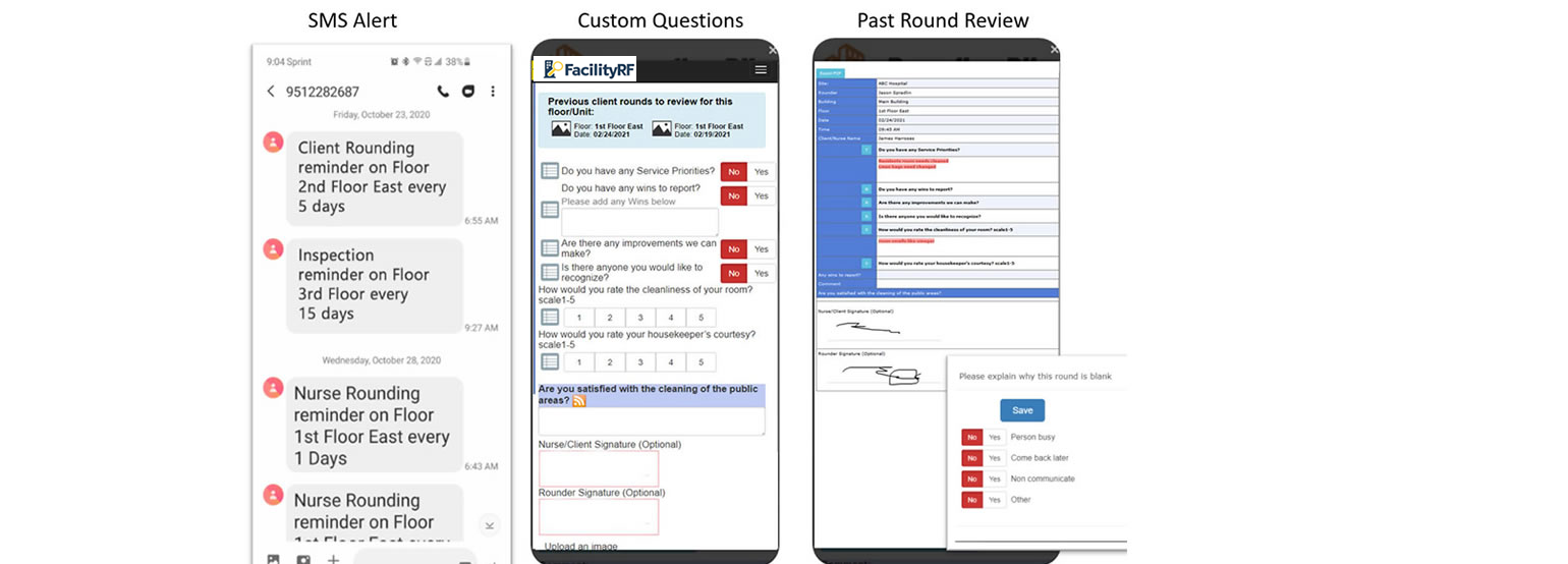EVS Nurse/Client Rounding to help improve communication and service needs from clients