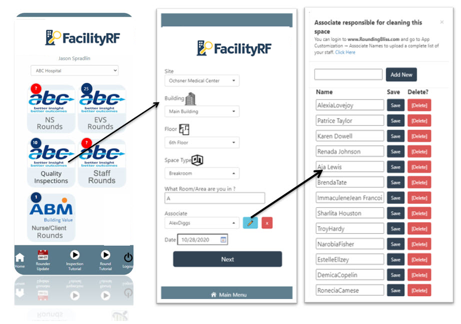 Space Inspections and goals can be set to ensure quality cleaning standards are being met on all spaces of the facility. 1-2
