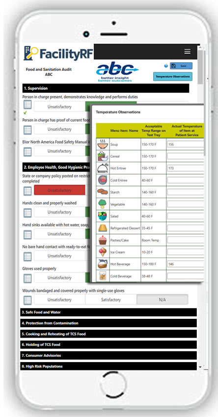 Food safety and sanitation audit
