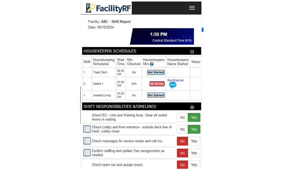 Digital Shift Schedule