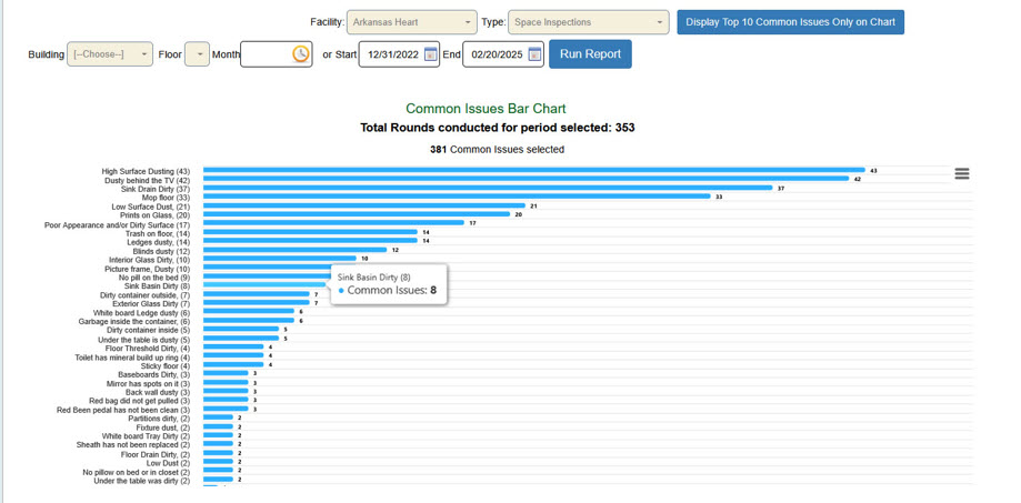 Common Issues Bar Chart
