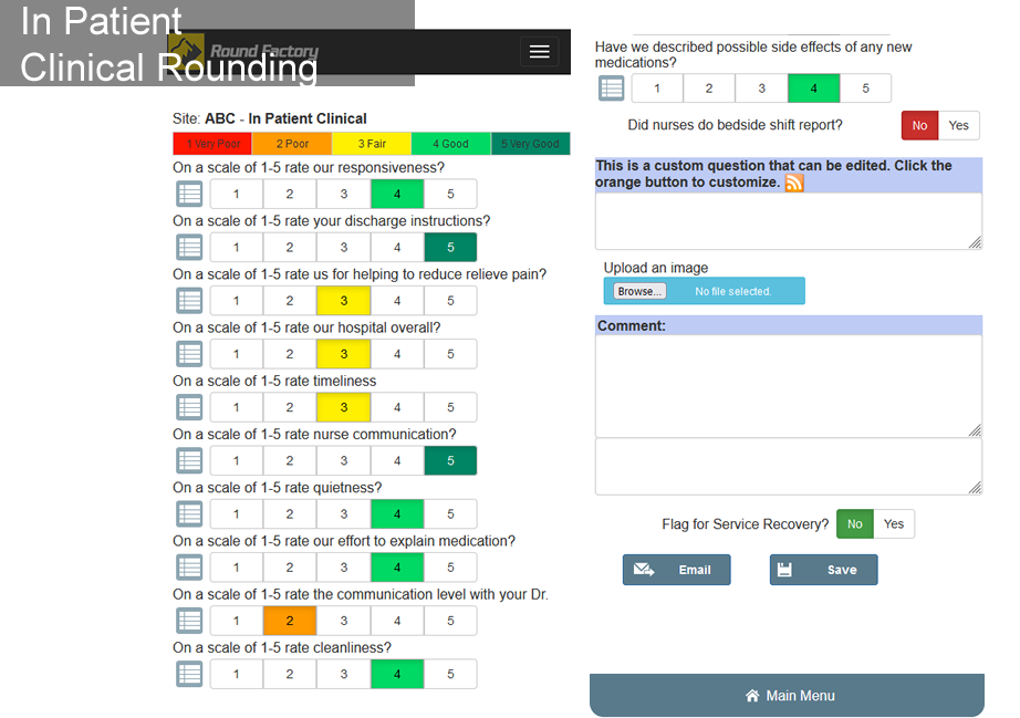 In Patient Clinical Rounding