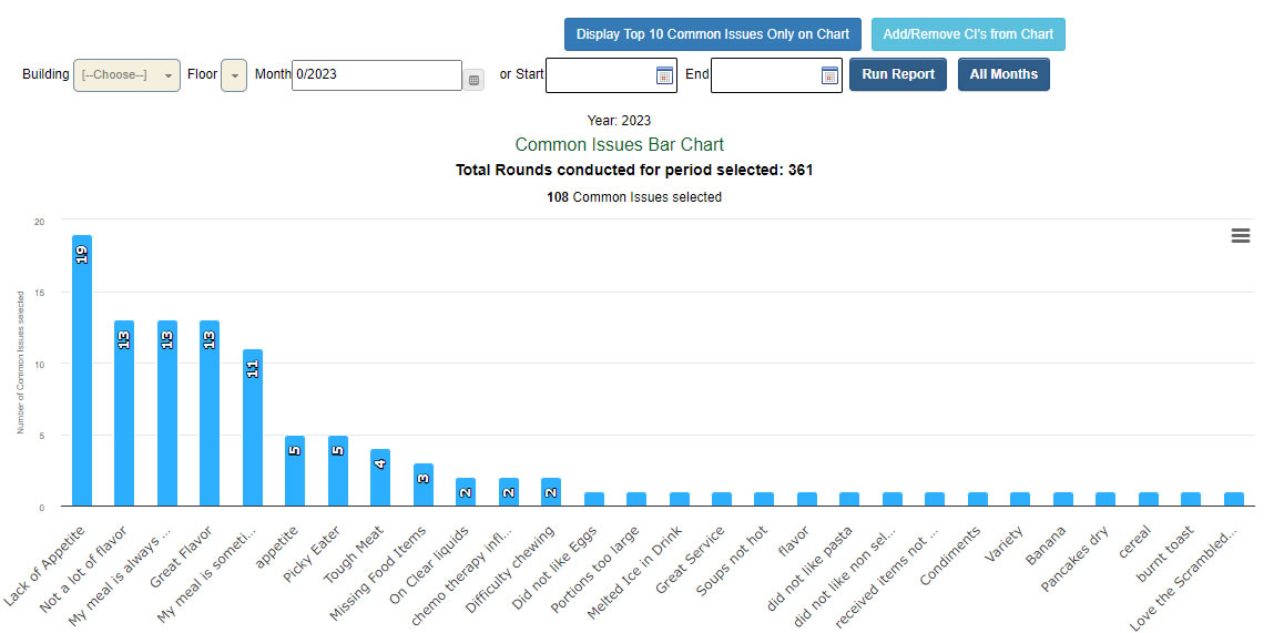 Common Issues Bar Chart