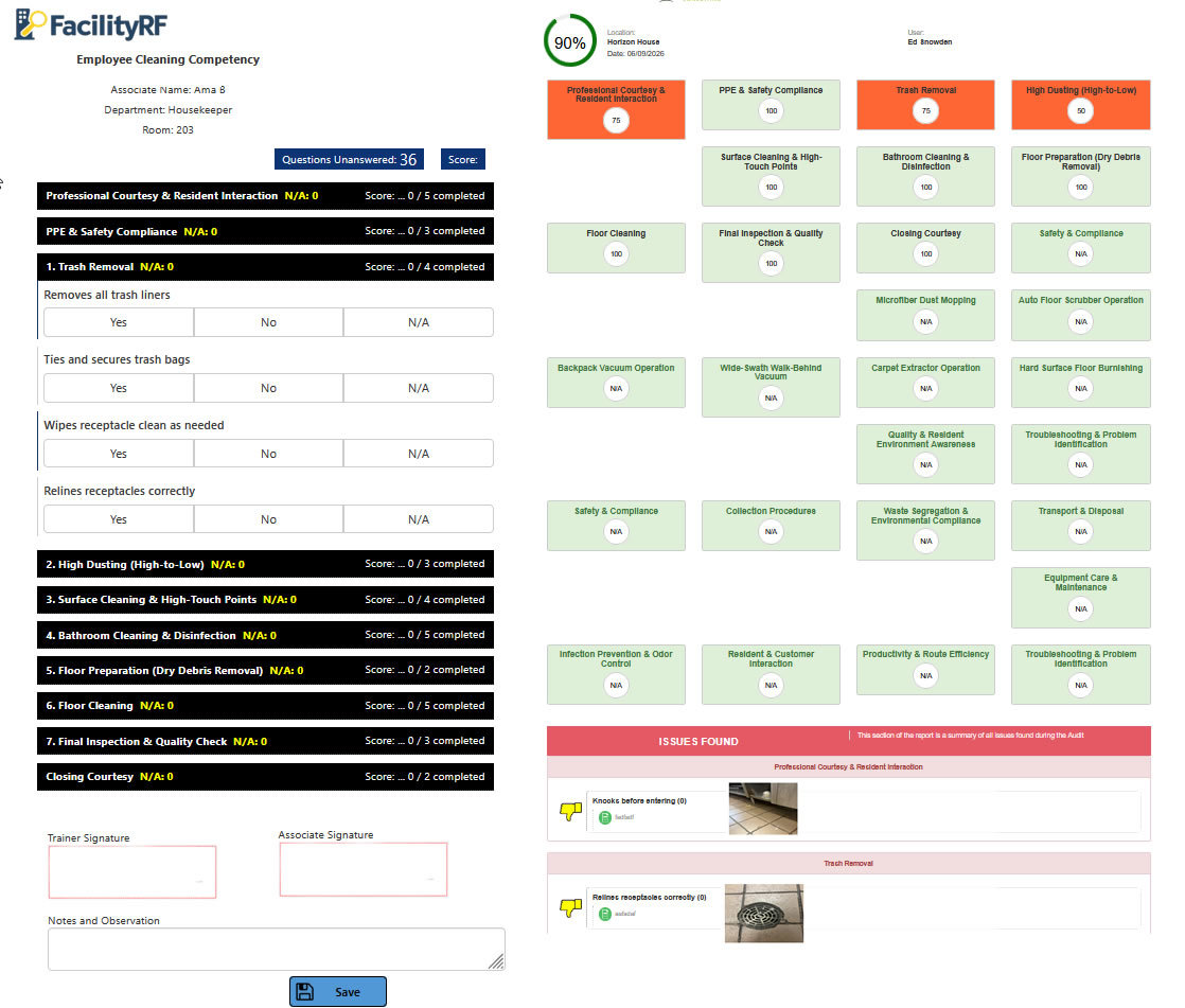 Employee Competency Audit and Comprehensive Client Report